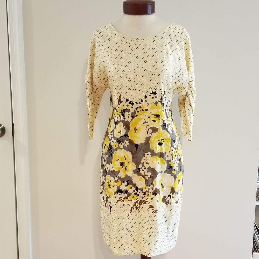 Silk and linen Anthropologie dress